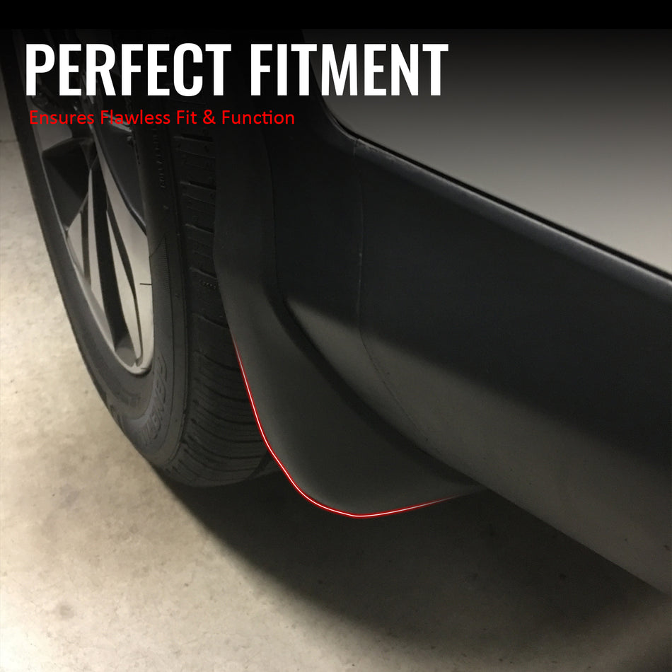 IKON MOTORSPORTS Mud Flap, Compatible with 2012-2016 Honda CR-V, Black PP Polypropylene Mud Guards Splash, Front Rear 4PCS Set