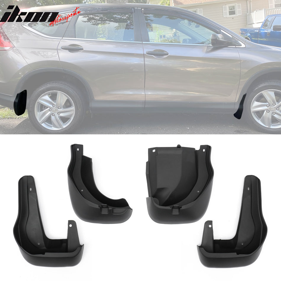 2012-2016 Honda CR-V Front & Rear Fender Mud Flaps Splash Guards PP