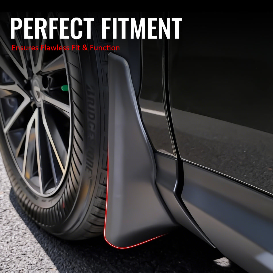 IKON MOTORSPORTS Mud Flap, Compatible with 2022-2026 Lexus NX250 NX350 NX350h NX450h+ (Not Fit F Sport Models), Black PP Polypropylene Mud Guards Splash, Front Rear 4PCS Set