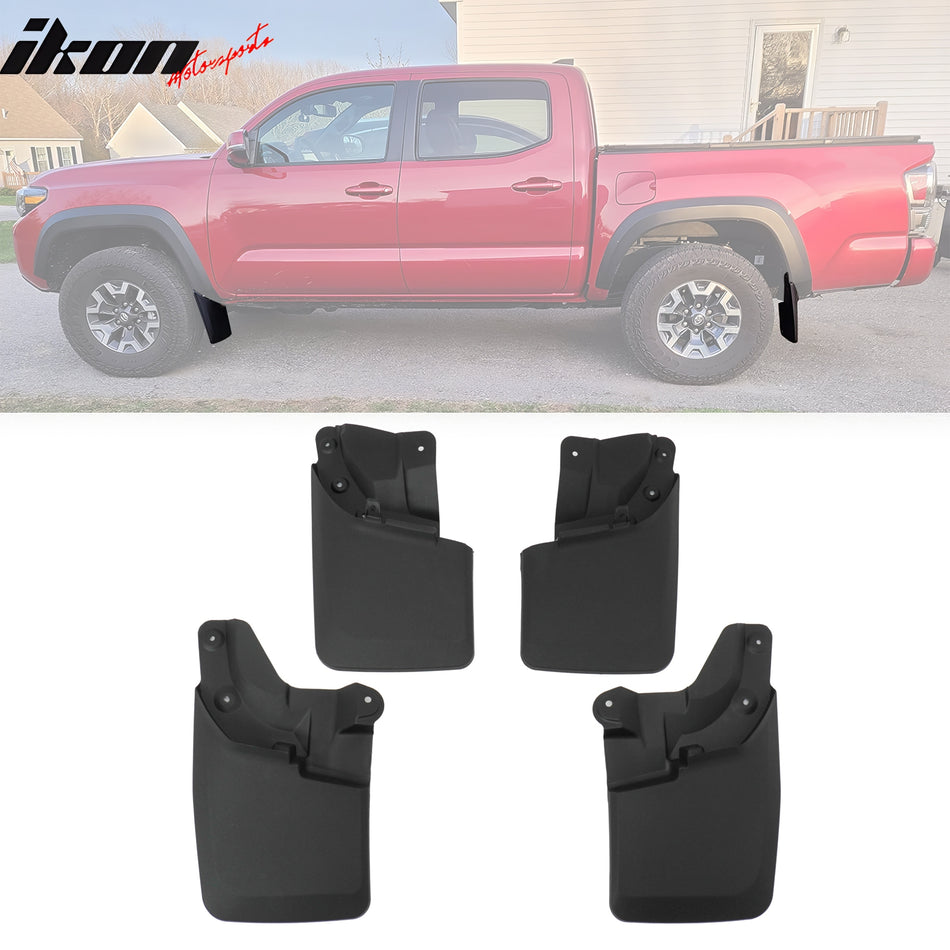 2016-2023 Toyota Tacoma W/OEM Fender Flares Mud Flaps Splash Guards PP