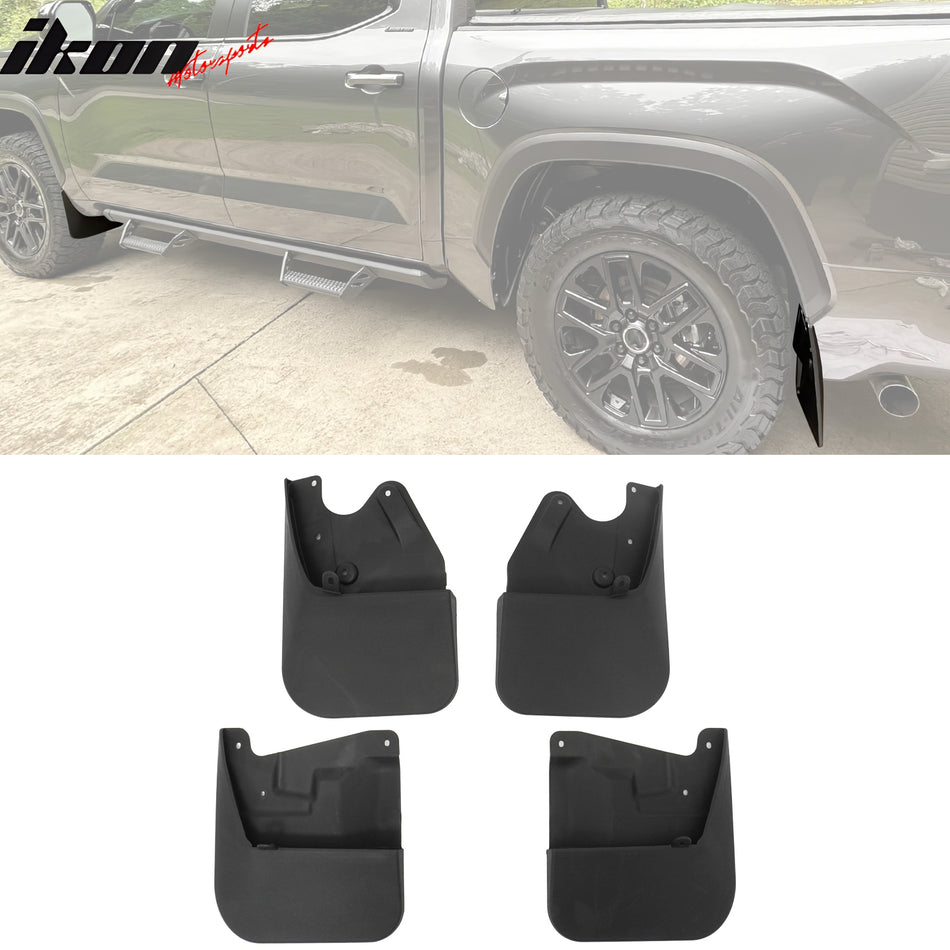 2022-2026 Toyota Tundra Front & Rear Fender Mud Flaps Splash Guards PP