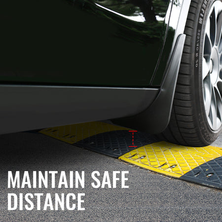 Fits 20-24 Tesla Model Y Front Rear Mud Guards Splash Flaps Fender Black PP 4PCS