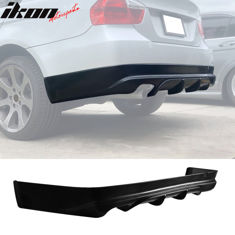 2005-2012 BMW E90 3-Series 4Dr Sedan Rear Bumper Lip Spoiler PU