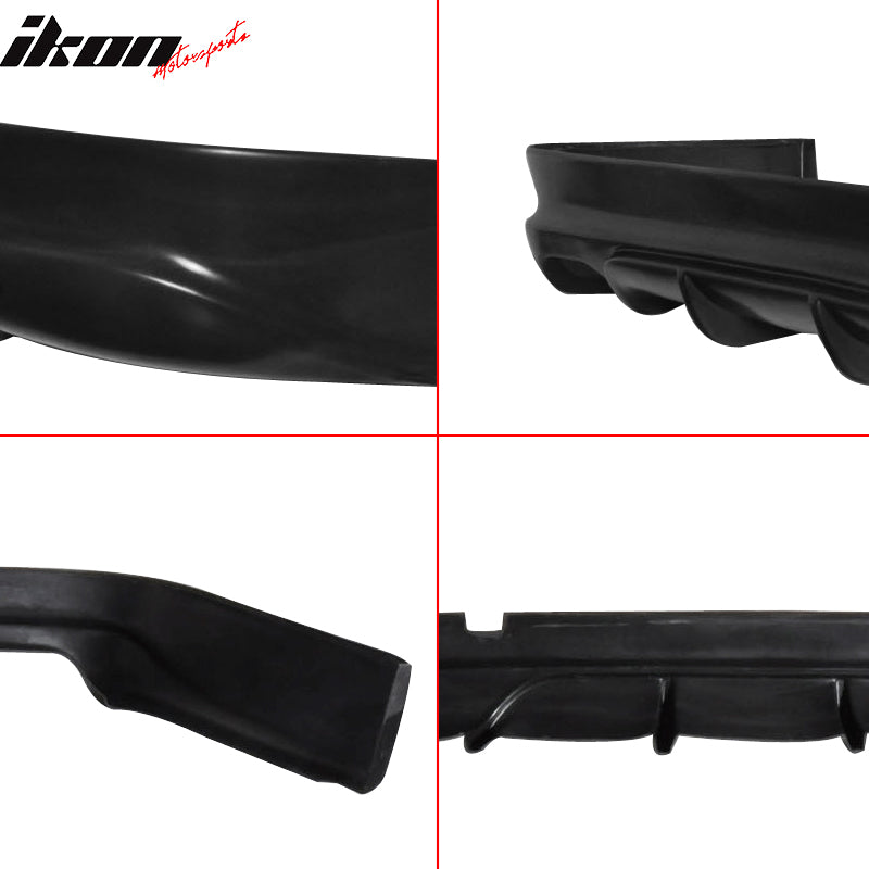 Fits 05-12 BMW E90 3-Series Sedan AC-S Style Rear Bumper Lip Spoiler Unpainted