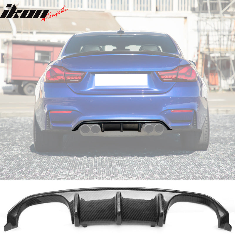 2015-2020 BMW F80 M3 F82 M4 MP Style Rear Bumper Diffuser Carbon Fiber