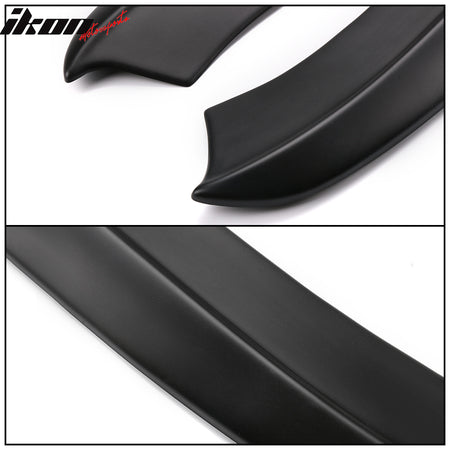 Fits 15-23 Dodge Charger Rear Bumper Lip Diffuser Side Apron Spat PP Matte Black