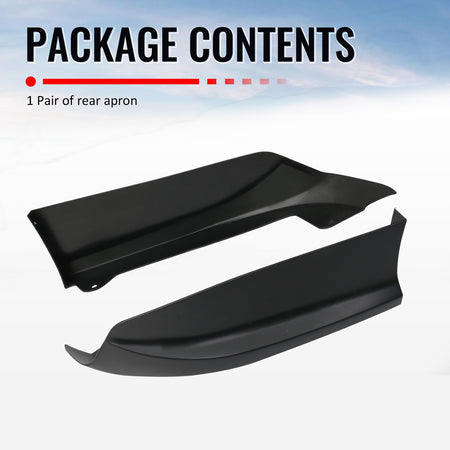 Fits 16-17 Honda Accord Sedan HFP Style Rear Bumper Lip Spoiler Side Aprons PP