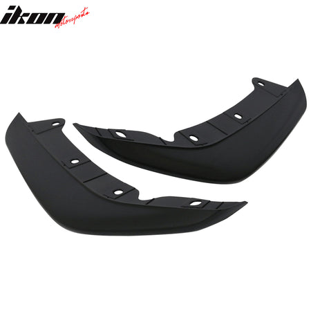 Fits 16-21 Honda Civic Sedan Rear Bumper Lip Spoiler Splitter Side Apron 2PC PP