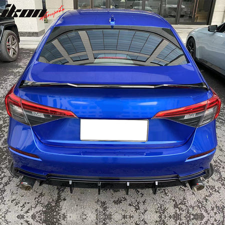 Fit 2022-2024 Honda Civic 4-Door Sedan Rear Bumper Aprons