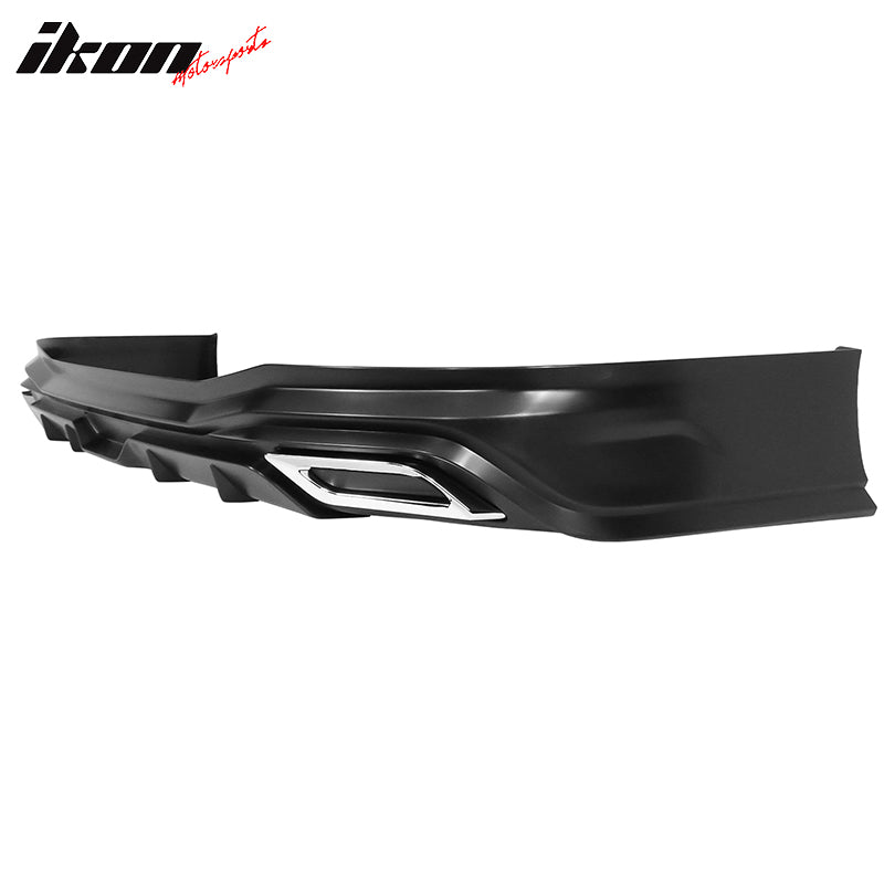 Fits 22-24 Honda Civic Sedan PP Side Skirts Front Rear Bumper Lip W/Muffler Tips