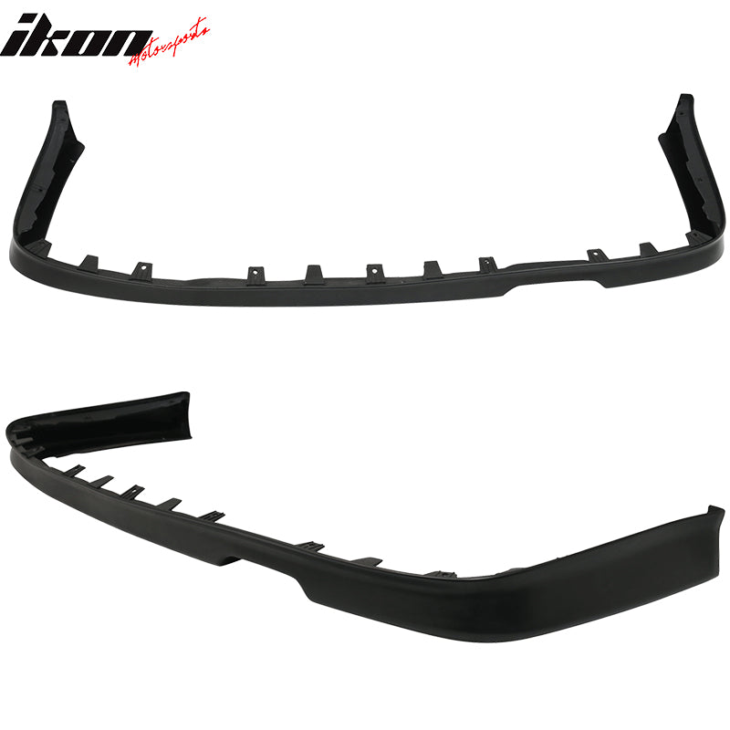 Rear Bumper Lip Compatible With 1997-2001 Honda Prelude, Factory Style Unpainted Black Polyurethane Spoiler Splitter Valance Canards Chin CF Spoiler by IKON MOTORSPORTS, 1998 1999 2000