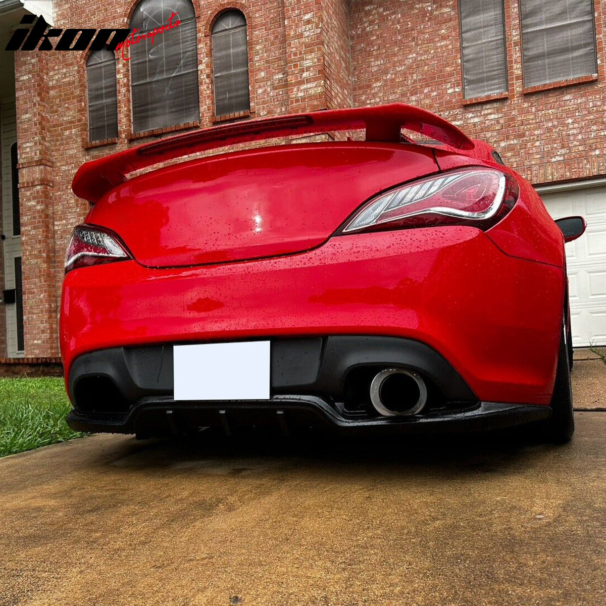 Fits 10-16 Hyundai Genesis Coupe Sport Style Rear Bumper Lip Diffuser Spoiler PU