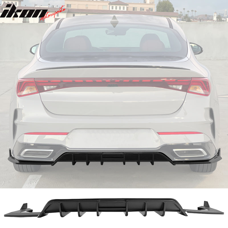 Kia Rear Spoiler IKON MOTORSPORTS, Rear Bumper Lip Compatible With 2021-2024 Kia K5 GT ...