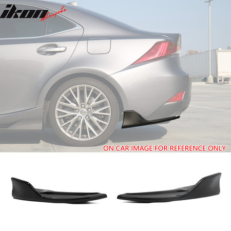 For 17-20 Lexus IS Artisan Style Front Lip& Rear Aprons& Side Skirts Gloss Black