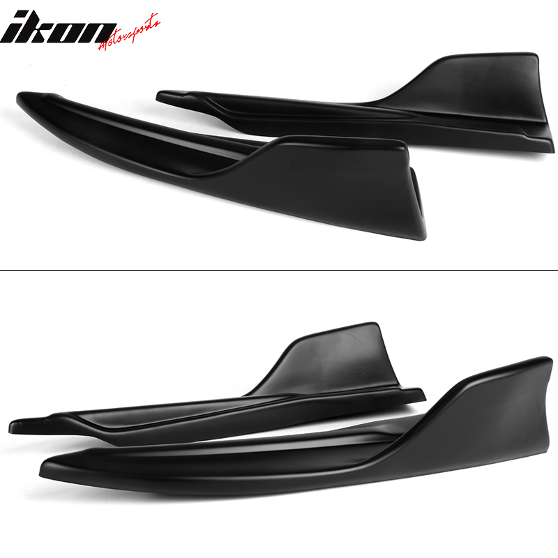 Fits 14-16 Lexus IS F Sport Rear Diffuser + Bumper Apron Splitter PP Matte Black