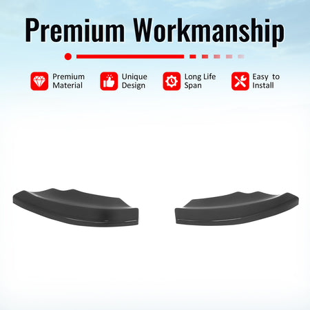 Fits 17-20 Mini Cooper Countryman Gloss Black MX Rear Bumper Side Corner Aprons