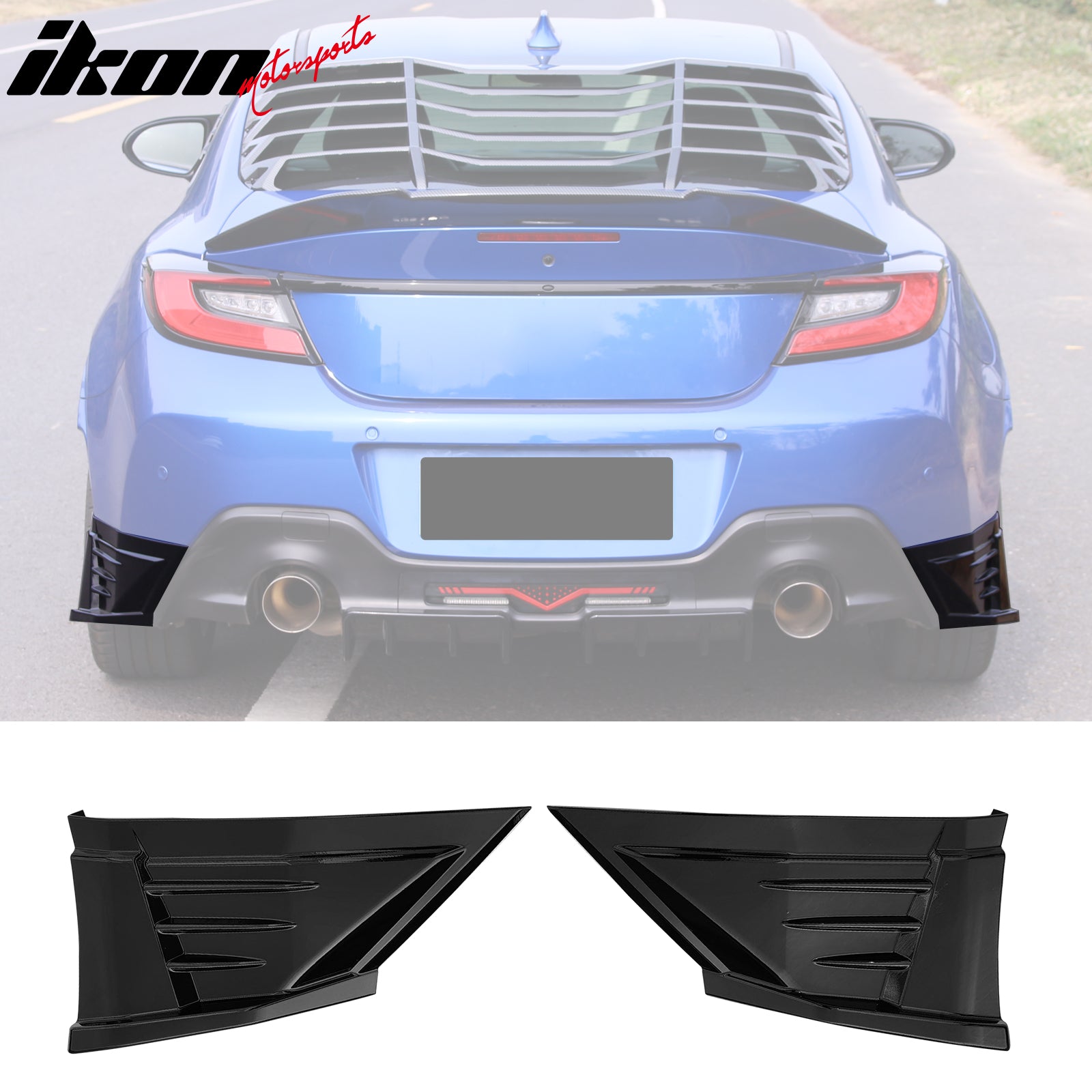 Fit 22-24 Subaru BRZ Toyota GR86 JDM 2PC Rear Bumper Apron PP