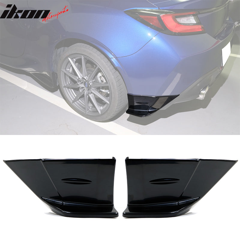 2022-2024 Subaru BRZ Toyota GR86 STI Rear Bumper Lip Side Apron ABS