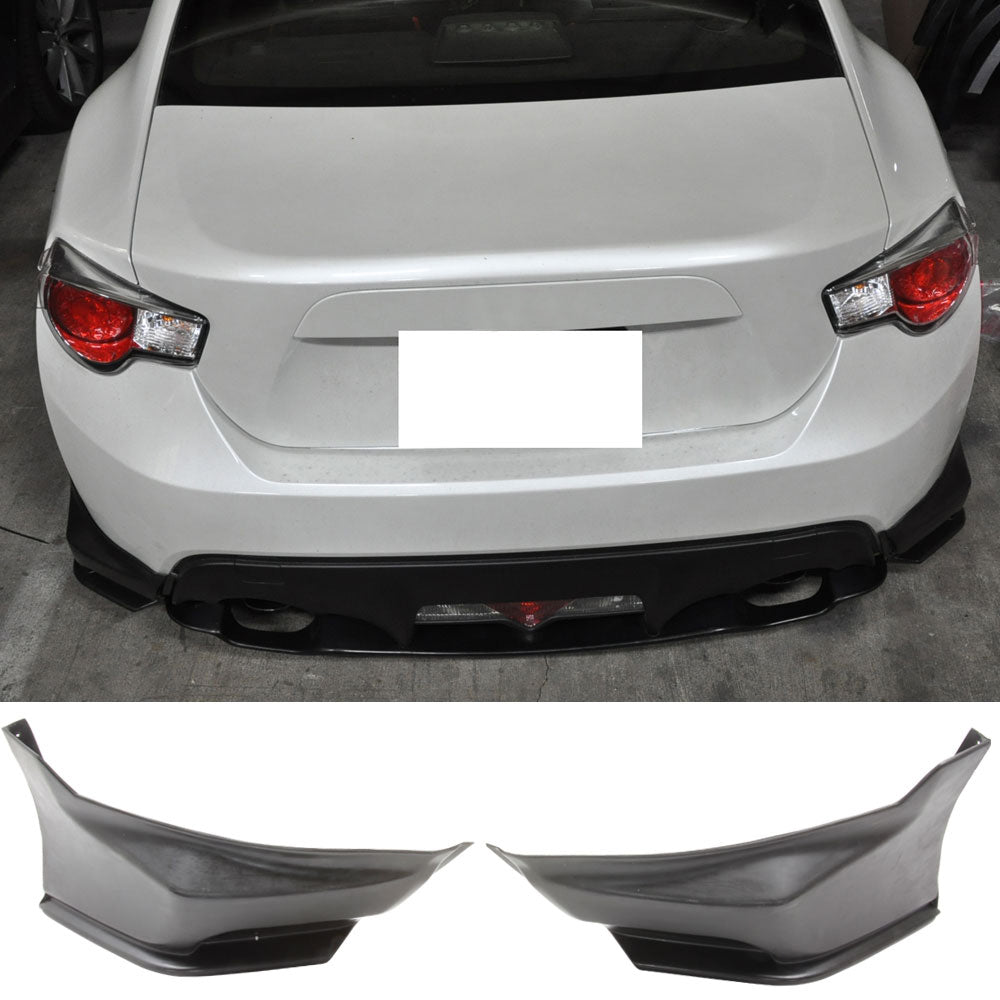 Bumper Splitter Compatible With 2013-2016 Scion FR-S&2013-2020 Subaru BRZ&2012-2016 Toyota 86, Aero Kit N Spec Rear Aprons Valences by IKON MOTORSPORTS, 2014 2015