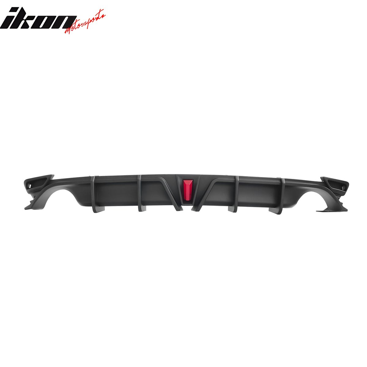 Fits 18-24 Toyota Camry LE XLE Rear Diffuser Lip W/LED Light Lamp - Matte Black