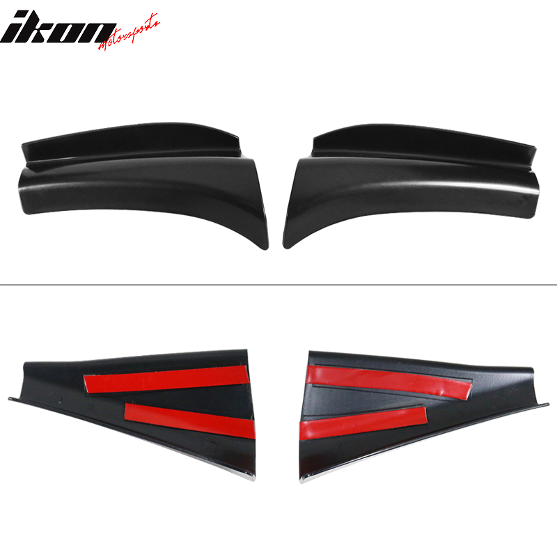 Fits 18-23 Toyota Camry LE MD Style Rear Bumper Lip Diffuser With Chrome Trim