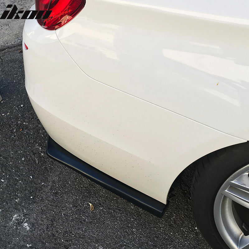 Rear Lip Compatible With Universal, 20" HT Style Unpainted Black Polyurethane (PU) Spoiler Splitter Valance Canards Chin Bodykit by IKON MOTORSPORTS