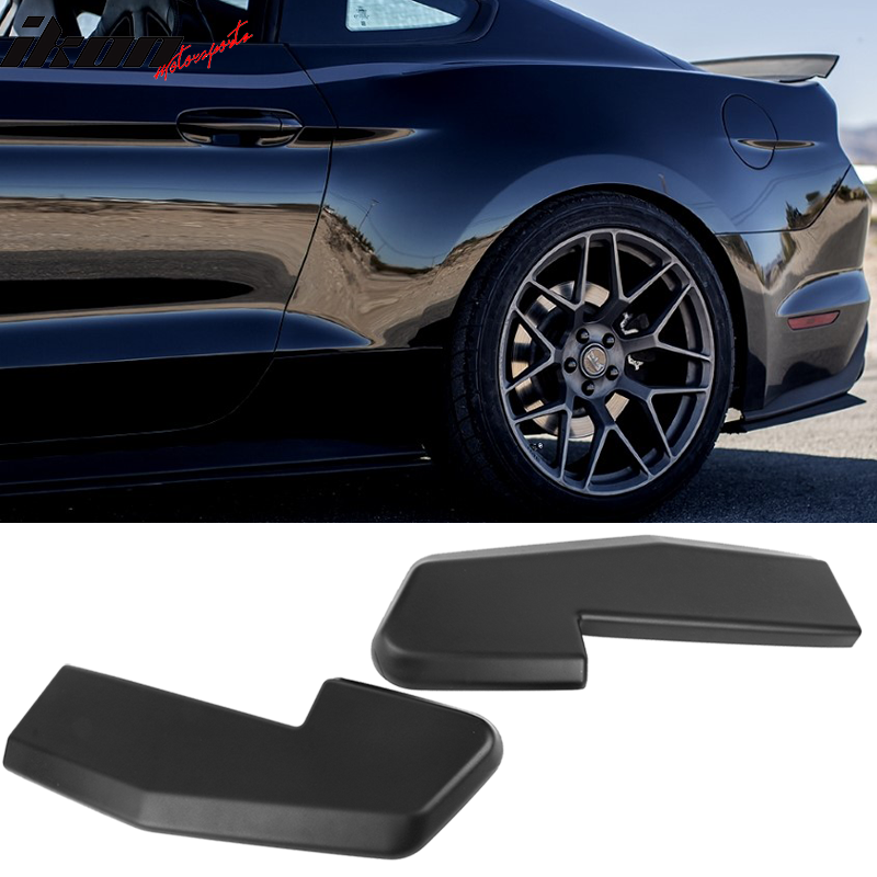 2015-2017 Ford Mustang V1 Style 2PCS Rear Bumper Lip Splitter Guard PP