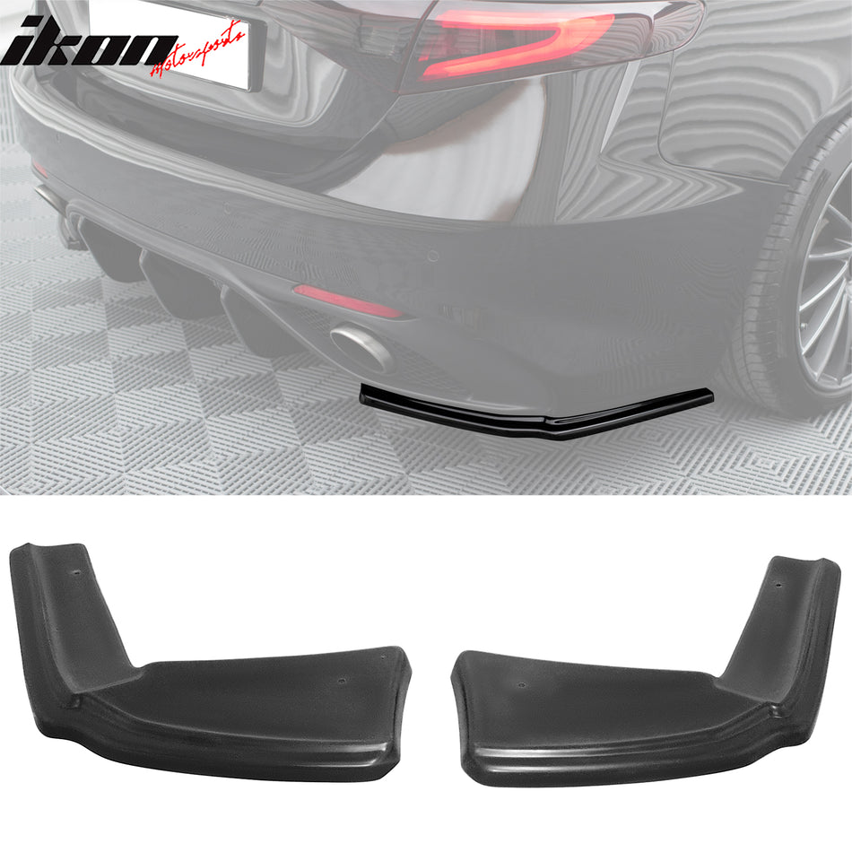 2017-2025 Alfa Romeo Giulia MX Style Unpainted Rear Bumper Aprons PU