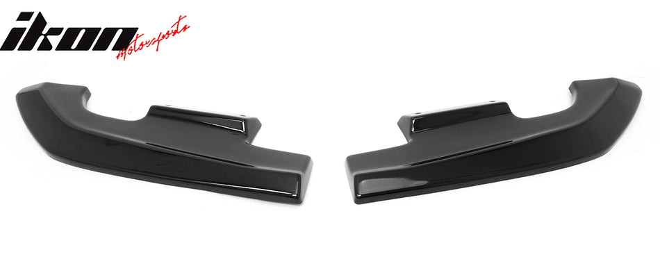 2024-2026 Ford Mustang Ecoboost GT R Style Rear Aprons Gloss Black ABS