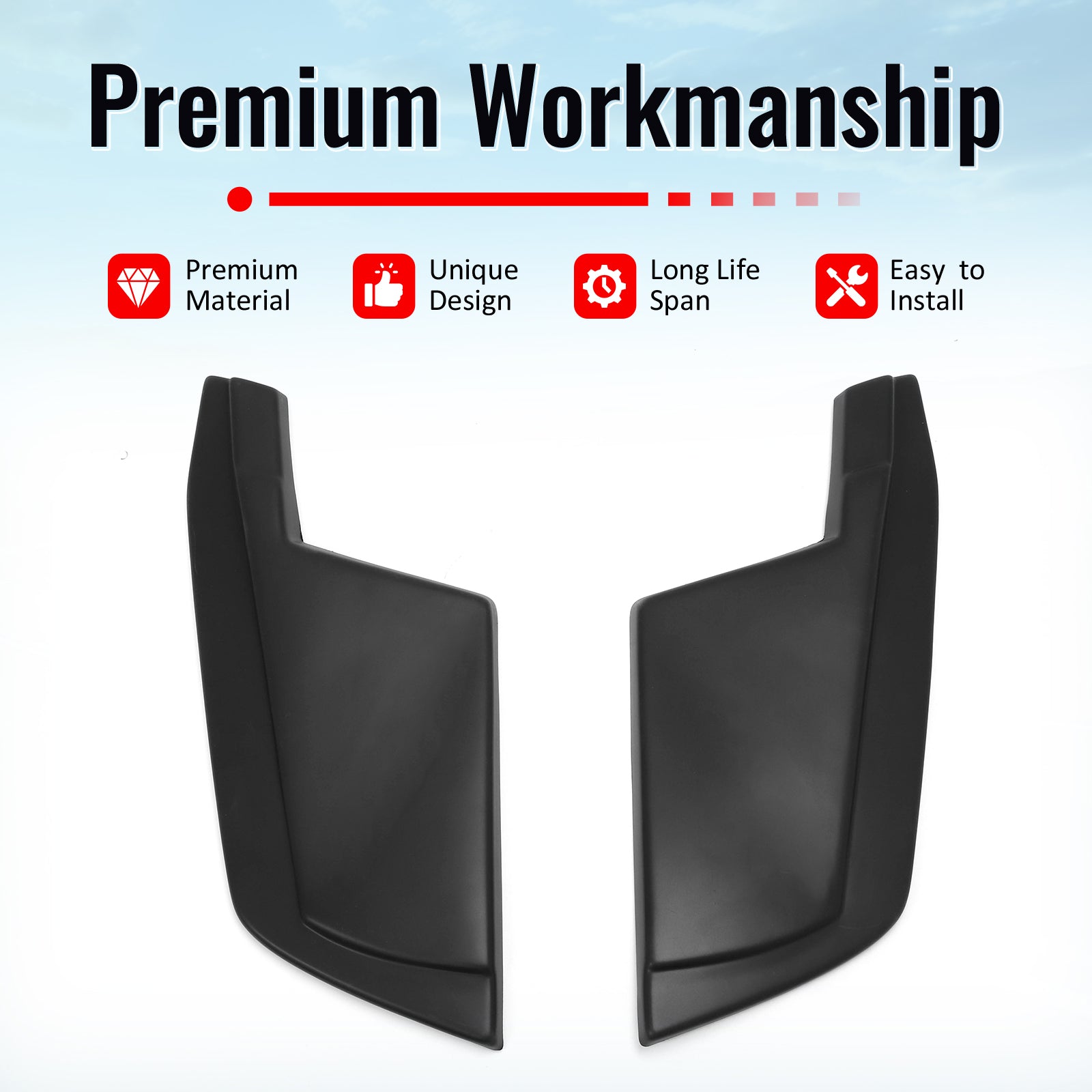 For 23-26 Nissan Z 400Z Matte Black V Style Rear Bumper Side Corner Aprons Cap