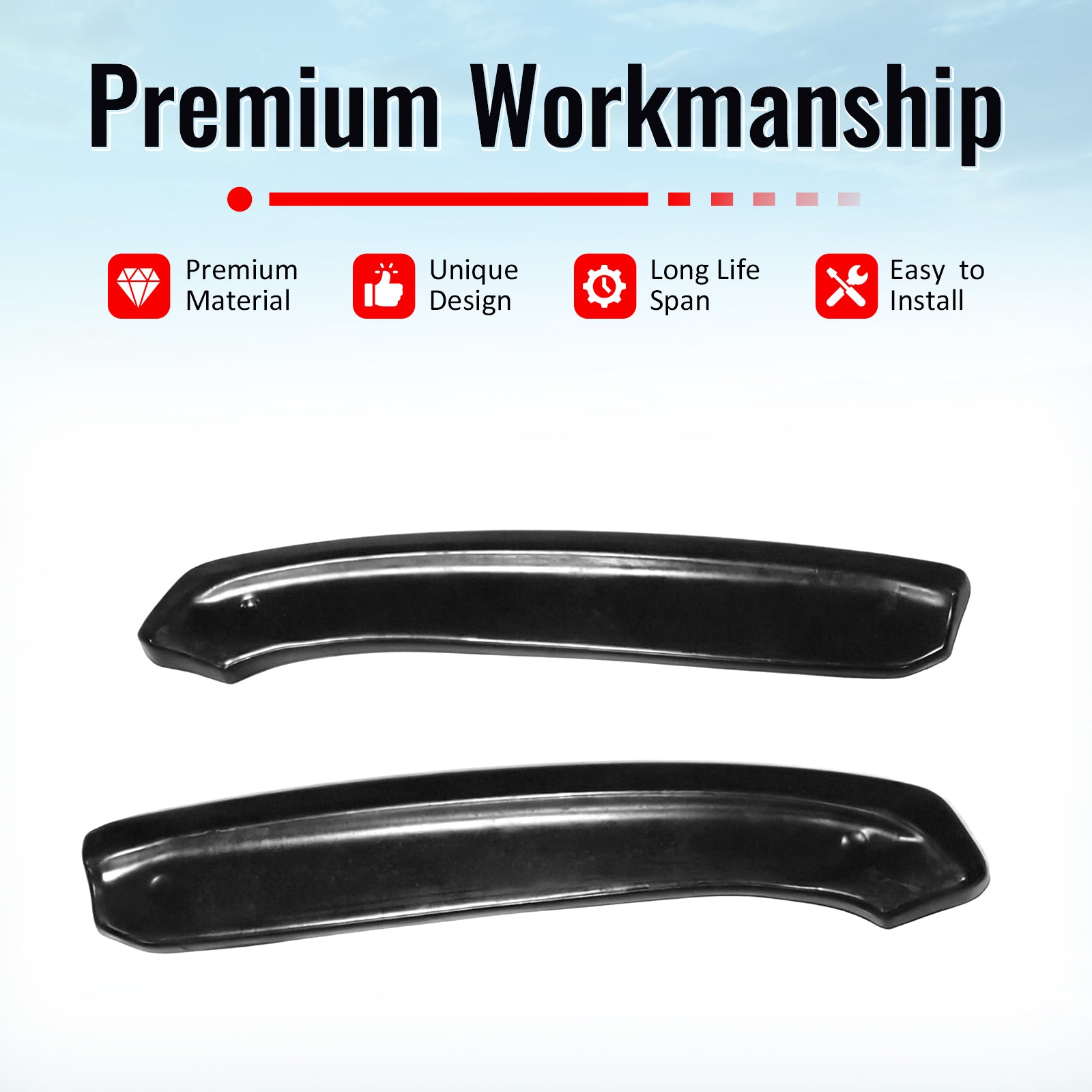 Fits 12-16 Porsche 991.1 911 MX Style Rear Bumper Aprons Splitters Unpainted PU