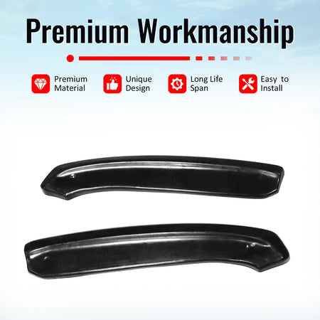 Fits 12-16 Porsche 991.1 911 MX Style Rear Bumper Aprons Splitters Unpainted PU