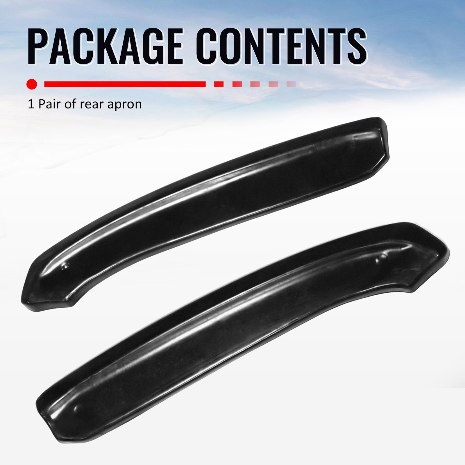 Fits 12-16 Porsche 991.1 911 MX Style Rear Bumper Aprons Splitters Unpainted PU