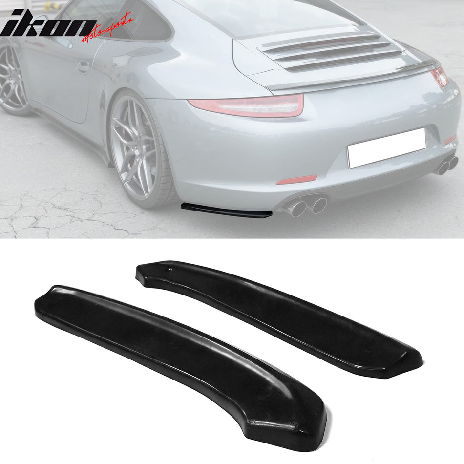 2012-2016 Porsche 991.1 911 MX Style Rear Bumper Aprons Unpainted PU