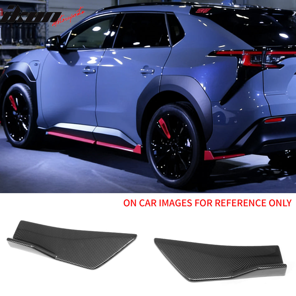 2023-2026 Subaru Solterra ST Style Rear Bumper Lip Aprons Carbon Fiber Print ABS