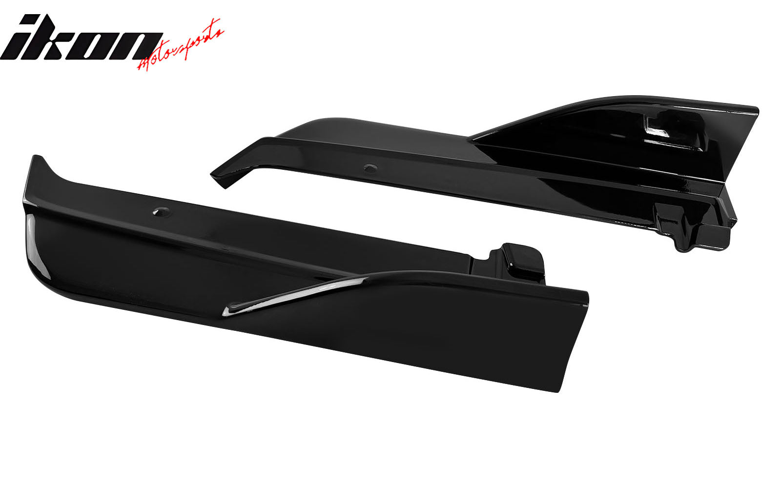 Fits 22-24 Subaru WRX Gloss Black D Style Rear Bumper Lip Side Corner Aprons Cap