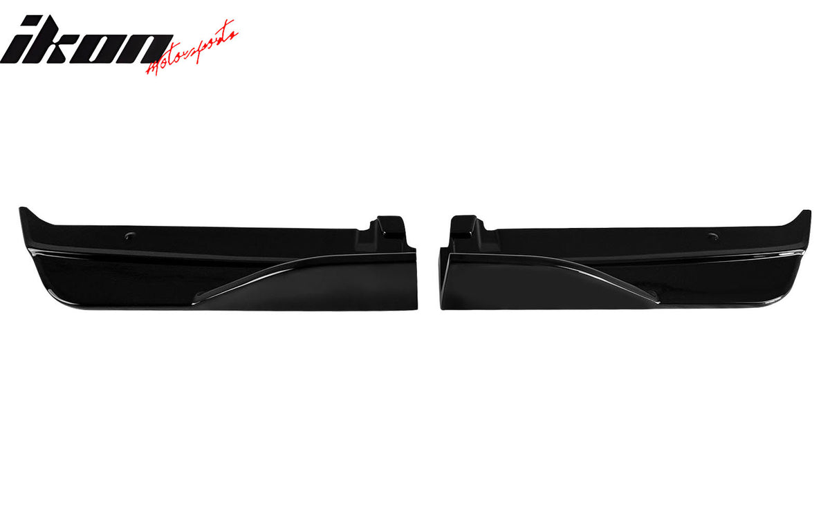 Fits 22-24 Subaru WRX Gloss Black D Style Rear Bumper Lip Side Corner Aprons Cap