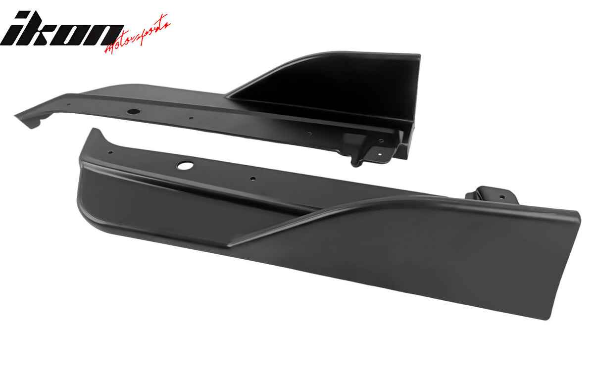 Fits 22-24 Subaru WRX Matte Black D Style Rear Bumper Lip Side Corner Aprons Cap