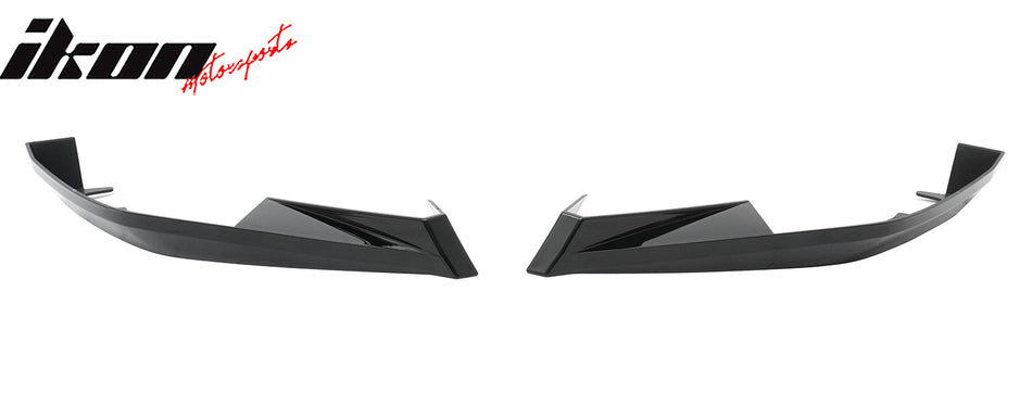 2023-2026 Toyota GR Corolla AS Style Rear Aprons Gloss Black ABS Pair