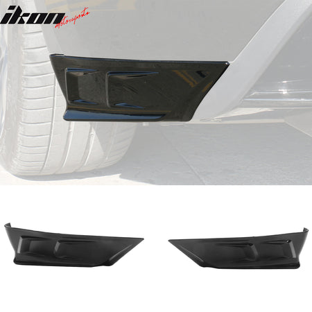 Fits 20-24 Tesla Model Y 4DR Rear Bumper Spoiler Splitters PP 2PCS