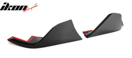 Fits 20-24 Toyota GR Supra A90 AG Style Rear Bumper Aprons Gloss Carbon Fiber CF