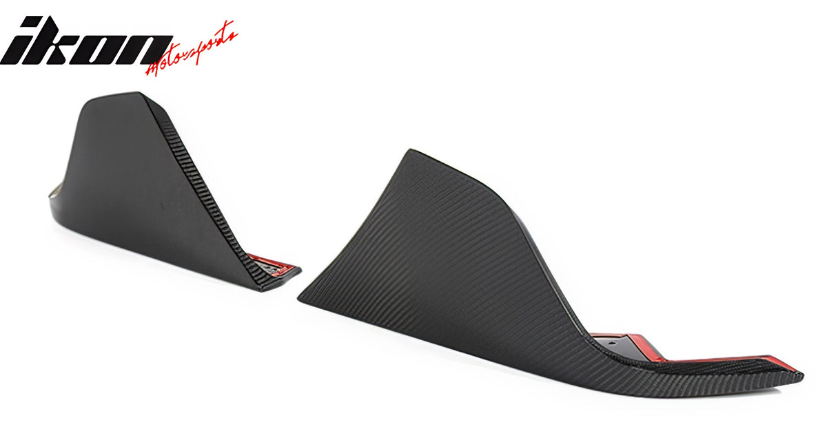 Fits 20-24 Toyota GR Supra A90 AG Style Rear Bumper Aprons Gloss Carbon Fiber CF