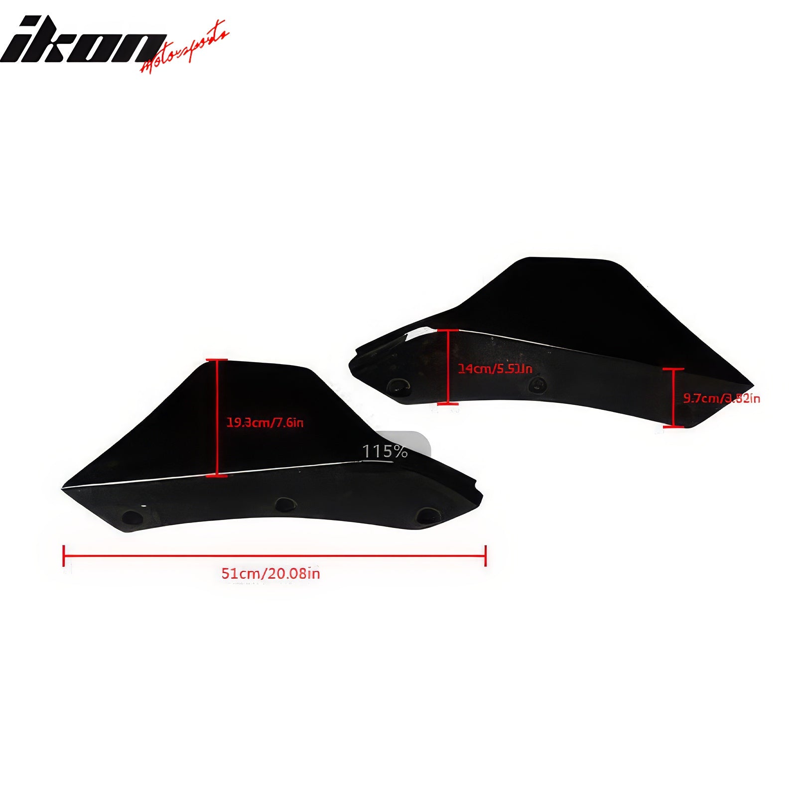 Fits 20-24 Toyota GR Supra Rear Bumper Splitters AG Style Gloss Black Side Apron