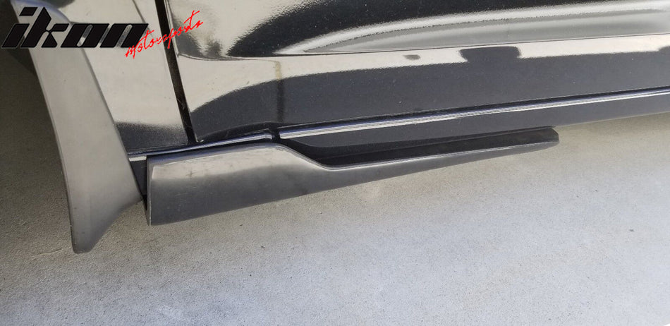 Side Skirts Compatible With Lexus ISF IS250 IS350, IKON Style Black PP Sideskirt Rocker Moulding Air Dam Chin Diffuser Bumper Lip Splitter by IKON MOTORSPORTS