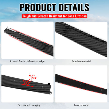 Fits 12-18 BMW 3 Series F30 F31 M Sport MP Style Side Skirts Carbon Fiber Print