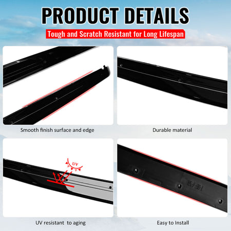 Fits 12-18 BMW 3 Series F30 F31 M Sport MP Style Side Skirts Gloss Black Pair