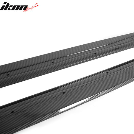 Fits 14-20 BMW 4-Series F32 F33 F36 M Sport Side Skirts ABS Carbon Fiber Print
