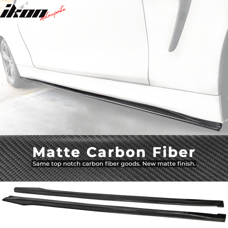 2014-2020 BMW F32 F33 M-Tech M Sport Side Skirts Matte Carbon Fiber