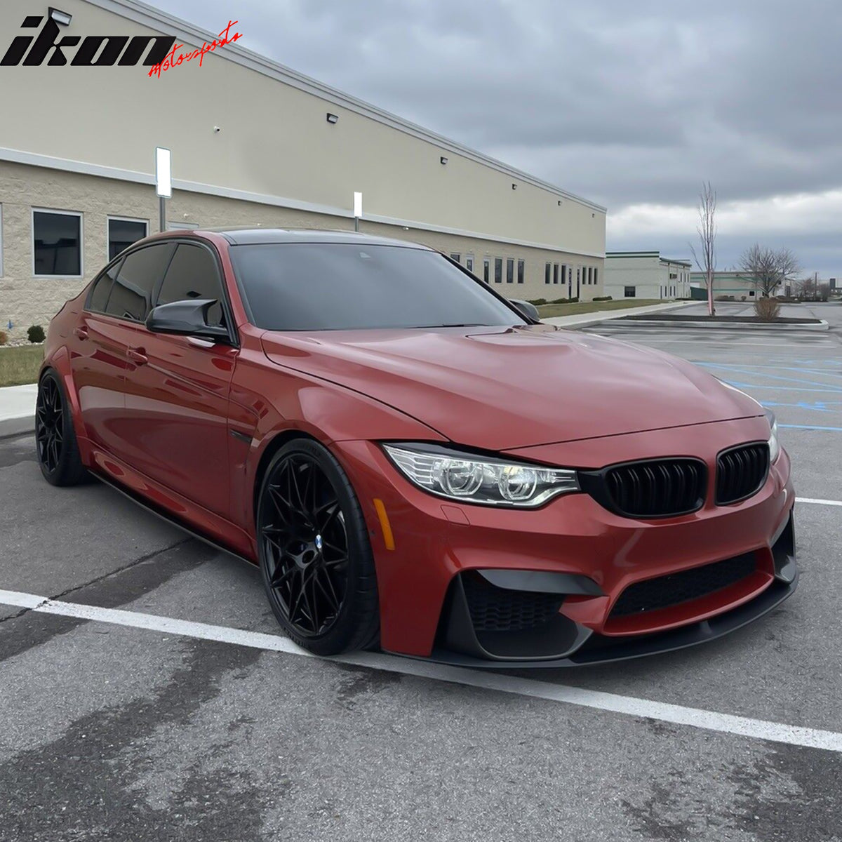 Fits 15-18 BMW F80 M3 MT Style Unpainted Side Skirts Diffuser Panel Extension PU