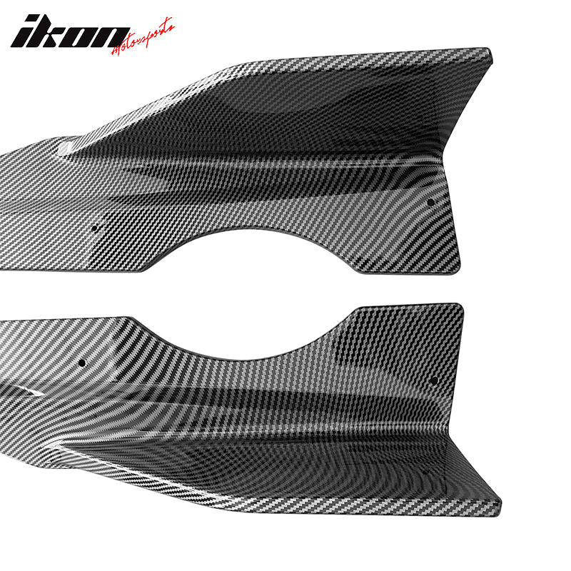 Fits 19-25 BMW G05 X5 M Sport PP Side Skirts Extension Panel Carbon Fiber Print